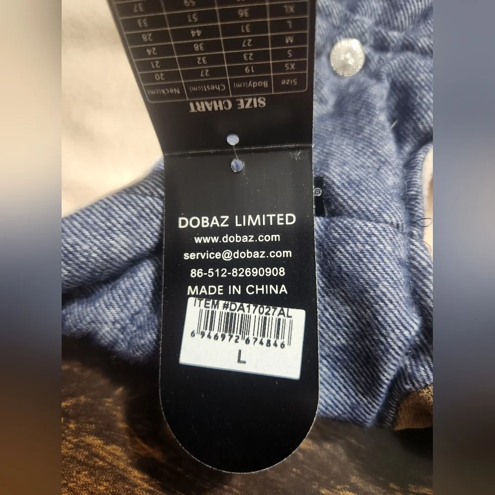 NEW NWT Dobaz Dog Varsity Jacket Large